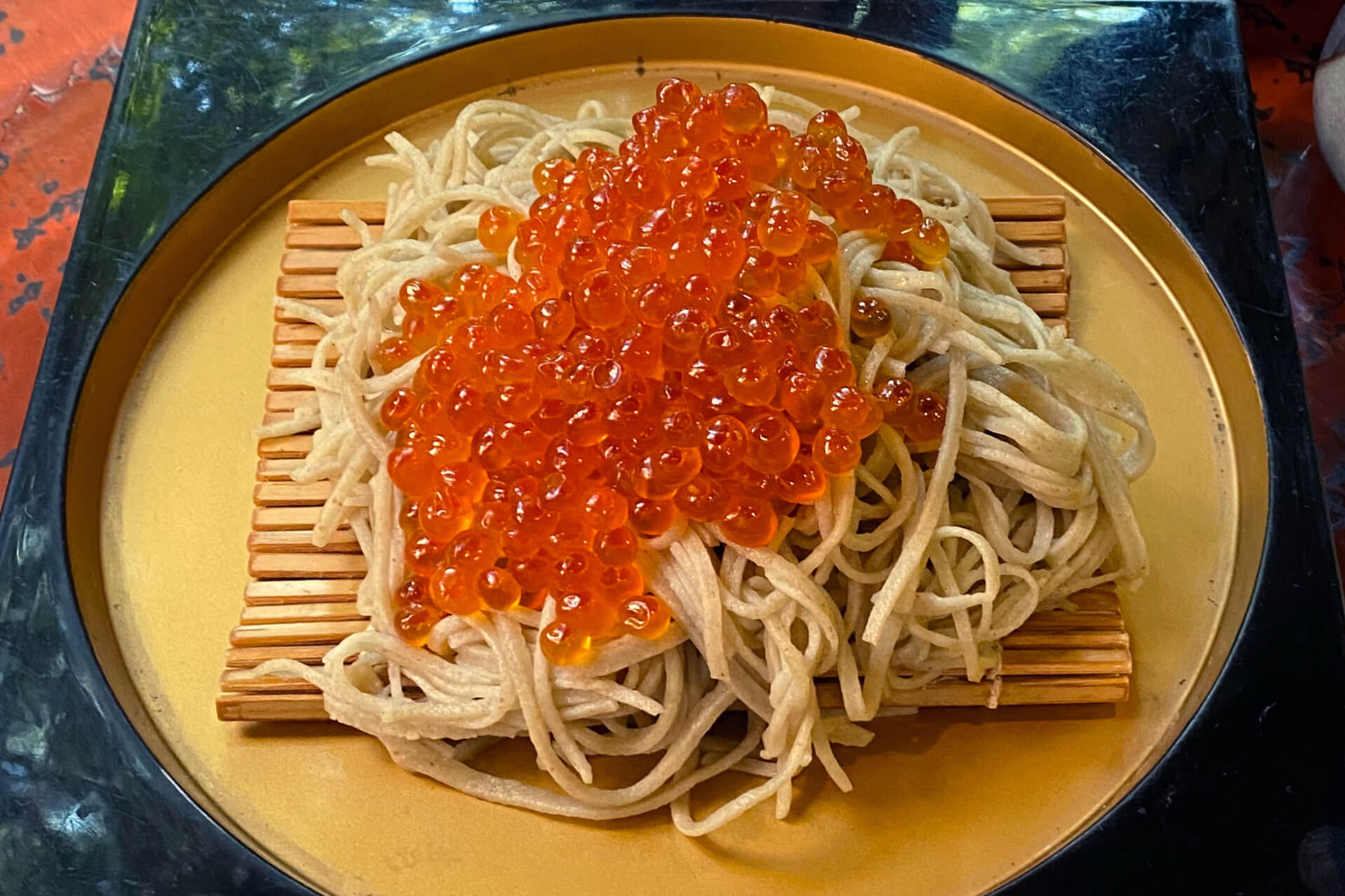 秘宝いくらそば（更科そばver）
