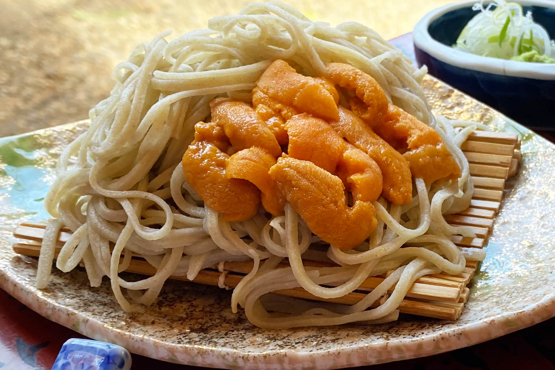 蝦夷バフンうにそば（更科そばver）